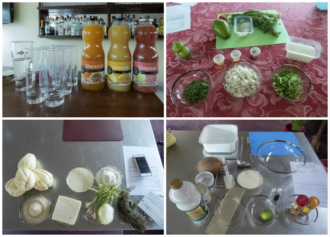 Preparation stations for culinary atelier